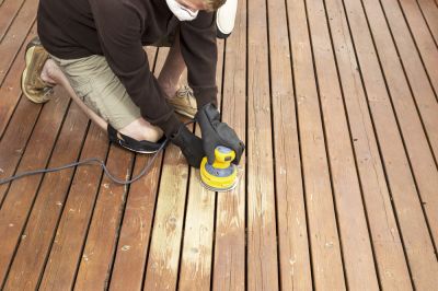 Prepares wood for sealing.